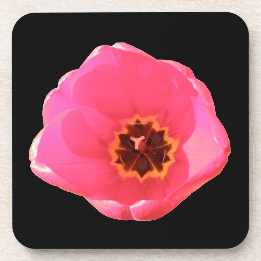 Pink Tulip Cork Untersetzer (Vorderseite)