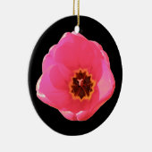 Pink Tulip Custom Geburtstag Keramik Ornament (Rechts)