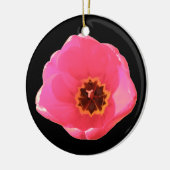 Pink Tulip Custom Geburtstag Keramik Ornament (Links)