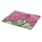 Pink Tulip Cutting Board Schneidebrett (Ecke)