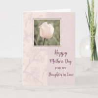 Pink Tulip Daughter in Law Happy Mother's Day Card