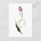 Pink Tulip Floral Begleitkarte (Rückseite)