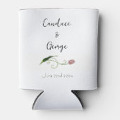 Pink Tulip Floral Dosenkühler (Vorderseite)