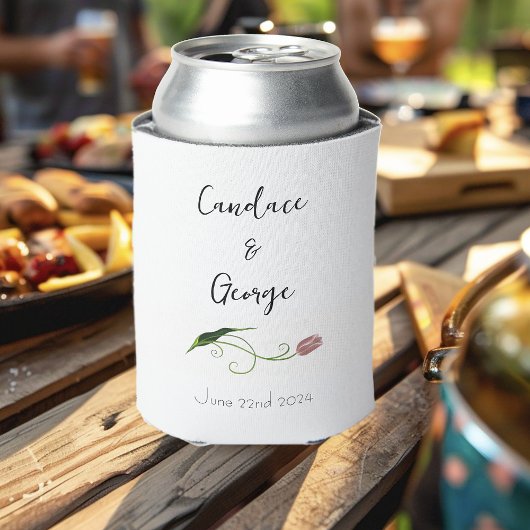 Pink Tulip Floral Dosenkühler