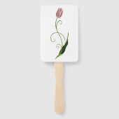 Pink Tulip Floral Fächer (Rückseite)