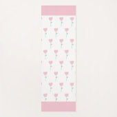Pink Tulip Floral Minimalistisch Einfach Girl Nied Yogamatte (Vorderseite)
