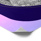 Pink Tulip Flowers Frame Create Your Own Photo  Poster (Ecke)