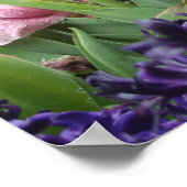 Pink Tulip Forest Poster (Ecke)