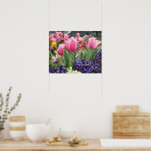 Pink Tulip Forest Poster (Küche)