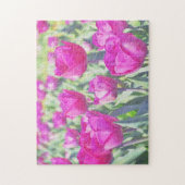 Pink Tulip Garden Art Blume Puzzle (Vertikal)
