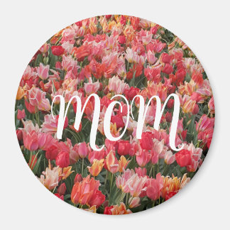 Pink Tulip Garden Mama Magnet