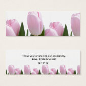 PINK TULIP GASTGESCHENK HOCHZEIT CARD (Vorne & Hinten)