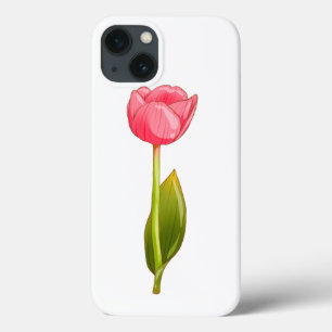 Pink Tulip - Glossy Ästhetische Blume Kunst Case-Mate iPhone Hülle