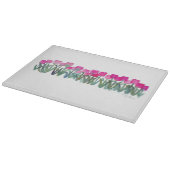 PINK TULIP GROVE CUTTING BOARD SCHNEIDEBRETT (Ecke)