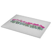 PINK TULIP GROVE CUTTING BOARD SCHNEIDEBRETT (Ecke)