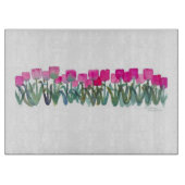 PINK TULIP GROVE CUTTING BOARD SCHNEIDEBRETT (Vorderseite)