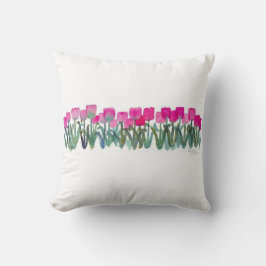 Pink Tulip Grove Kissen