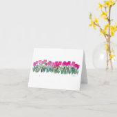 Pink Tulip Grove Note Card Karte (Gelbe Blume)