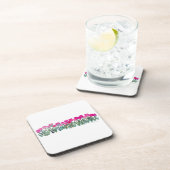 Pink Tulip Grove Plastik-Untersetzer Untersetzer (Rechte Seite)