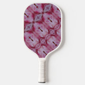 Pink Tulip Ikat 4 Pickleball Schläger (Rückseite)