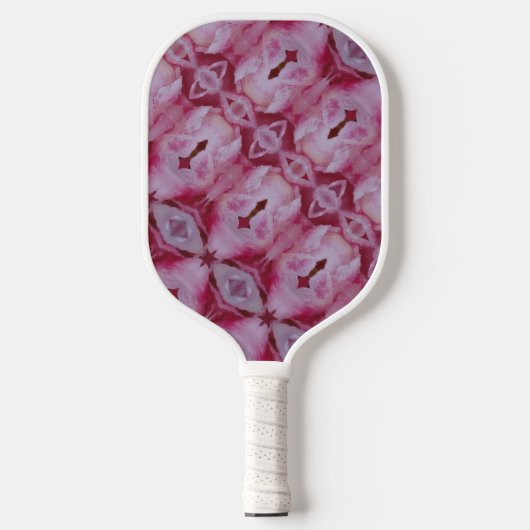 Pink Tulip Ikat 4 Pickleball Schläger (Vorderseite)