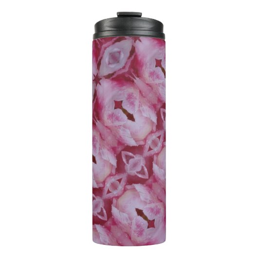 Pink Tulip Ikat 4 Thermosbecher (Vorderseite)