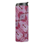 Pink Tulip Ikat 4 Thermosbecher (Nach links gedreht)