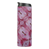 Pink Tulip Ikat 4 Thermosbecher (Nach rechts gedreht)