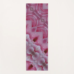 Pink Tulip Ikat 5 geknickt Yogamatte
