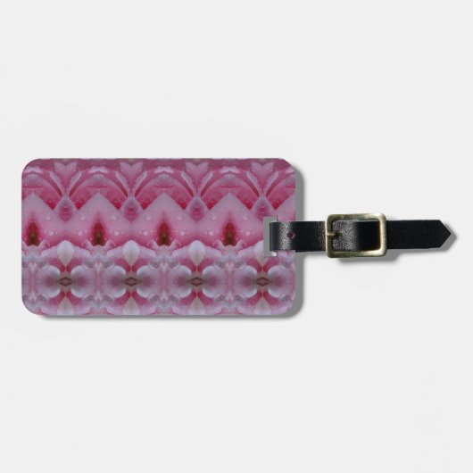 Pink Tulip Ikat 5 Gepäckanhänger (Vorderseite horizontal)