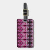 Pink Tulip Ikat 5 Recoleta Gepäckanhänger (Vorderseite vertikal)