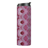 Pink Tulip Ikat 7 Thermosbecher (Nach links gedreht)