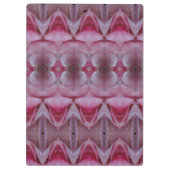 Pink Tulip Ikat auch Klemmbrett (Rückseite)