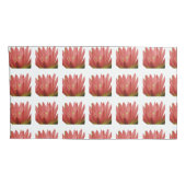 Pink Tulip Kissenbezug (Rückseite-Rechts)