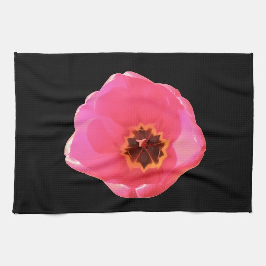 Pink Tulip Küchentuch (Horizontal)