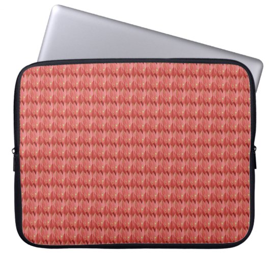 Pink Tulip Laptopschutzhülle (Vorderseite)