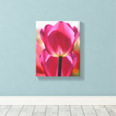 Pink Tulip Leinwand (Insitu (Holzboden))