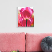 Pink Tulip Leinwand (Insitu (Wohnzimmer))