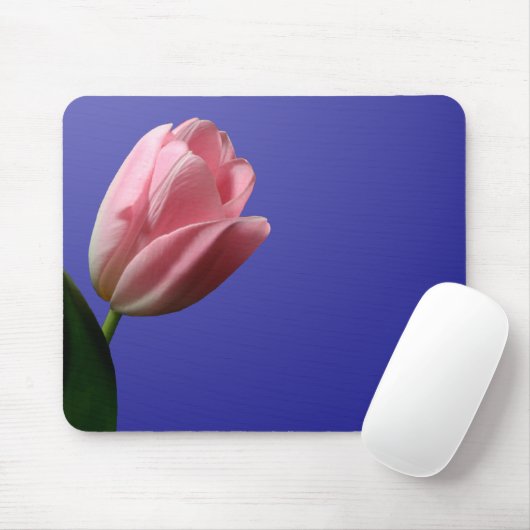 Pink Tulip Mousepad (Mit Mouse)