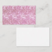 Pink Tulip Muster von William Morris Visitenkarte (Vorne/Hinten)