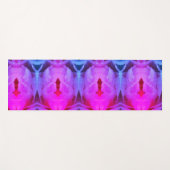 Pink Tulip Muster X Miami Yogamatte (Vorderseite (Horizontal))