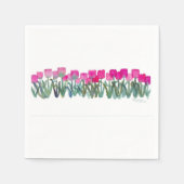 Pink Tulip Napkins Serviette (Vorderseite)