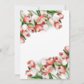 Pink Tulip Nurse Retirement Party Einladung (Rückseite)