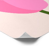 Pink Tulip Poster (Ecke)