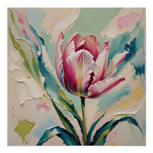 pink tulip poster (Vorderseite)