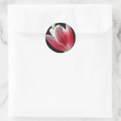 Pink Tulip Runder Aufkleber (Tasche)