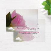 Pink Tulip Save the Date Mini-Karte (Schreibtisch)