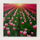 Pink Tulip Sonnencreme Ölfarbe, Puzzle Jigsaw (Vertikal)