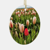 Pink Tulip Stehend Out Keramik Ornament (Rechts)