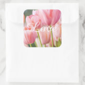 Pink Tulip Stickers und Umschlag Aufkleber (Tasche)